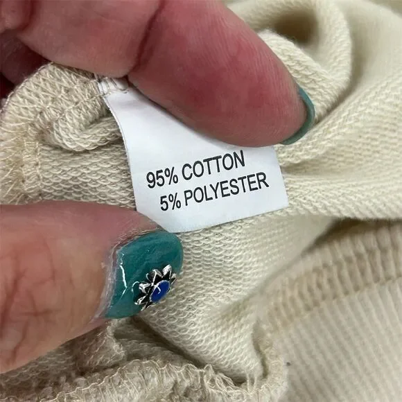 French Bulldog Christmas Sweatshirt Unisex Beige Holiday Novelty Top ?Medium - Picture 4 of 6